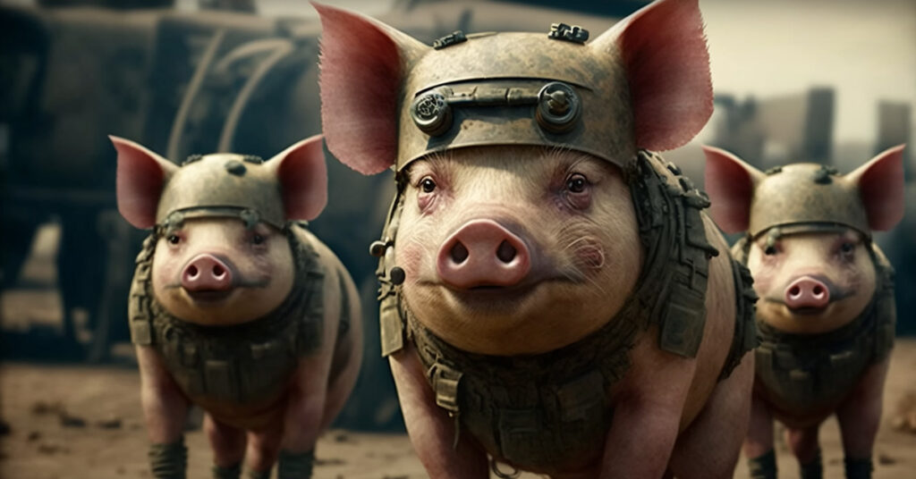 illustration of war pigs
